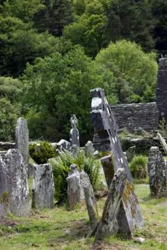 Celtic Stone Cross Stock Photos