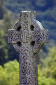 Celtic Stone Cross Stock Photos