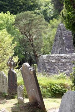 Celtic Stone Cross Stock Photos