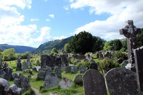 Celtic Stone Cross Stock Photos