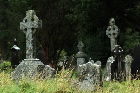Celtic Stone Cross Stock Photos