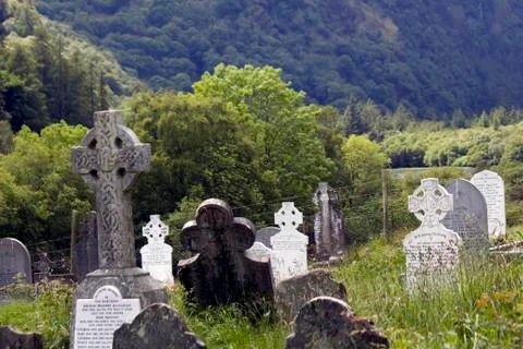 Celtic Stone Cross Stock Photos