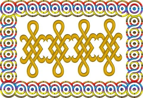 Celtic style frame Stock Illustration
