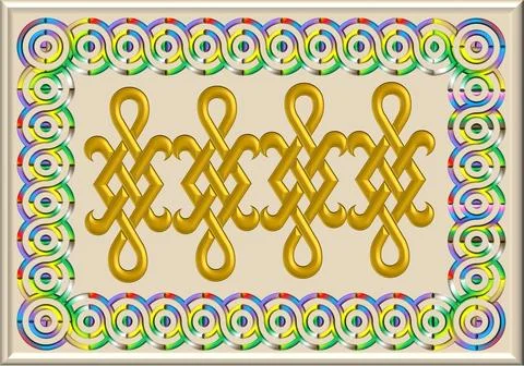 Celtic style frame Stock Illustration