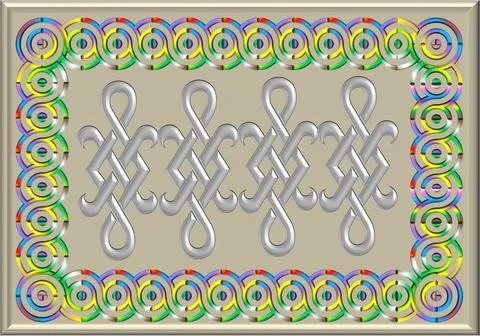 Celtic style frame Stock Illustration