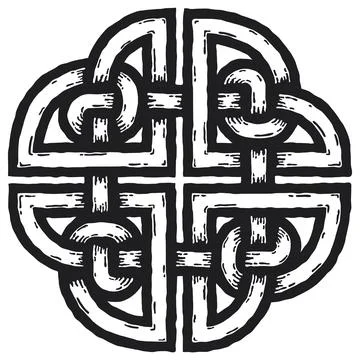 Celtic symbol, quaternary Stock Illustration