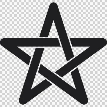 Celtic symbol, star, black Иллюстрация