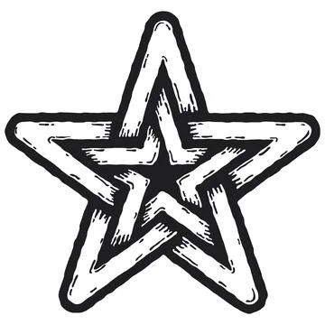Celtic symbol, star Ilustración de archivo