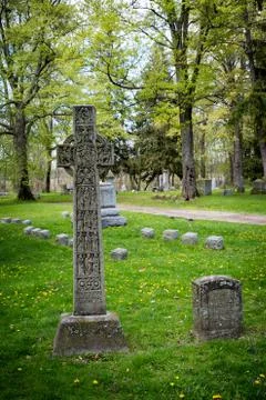 Celtic tombstone Stock Photos