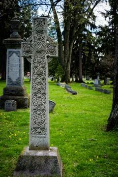 Celtic tombstone Stock Photos