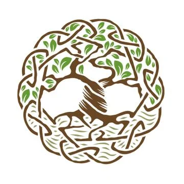 Celtic Tree of Life Stock Illustration