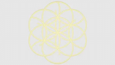 Celtic trinity knot isolated on transparent background. 4K footage Vidéo 345451731