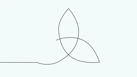 Celtic Trinity Knot. Pendant. Beige trendy, design with runes and sun Stock Footage 231316100