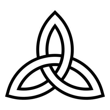 Celtic Trinity Knot Timeless Symbol of Unity and Eternity Stock Illustration