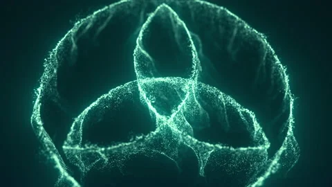 Celtic triqetra Motion Type 2 1 Stock-Footage 219492275