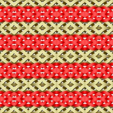 Celtic waves decoration generated seamless texture Stock Illustration