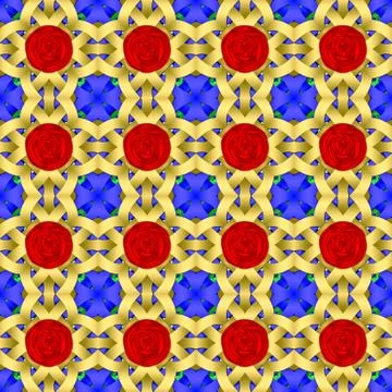 Celtic waves decoration generated seamless texture Stock Illustration