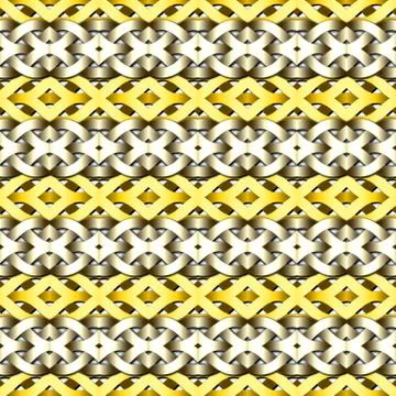 Celtic waves decoration generated seamless texture Stock Illustration