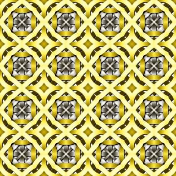 Celtic waves decoration generated seamless texture Stock Illustration