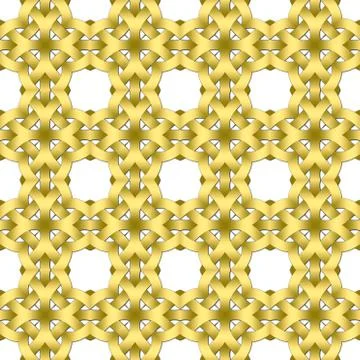 Celtic waves decoration generated seamless texture Stock Illustration