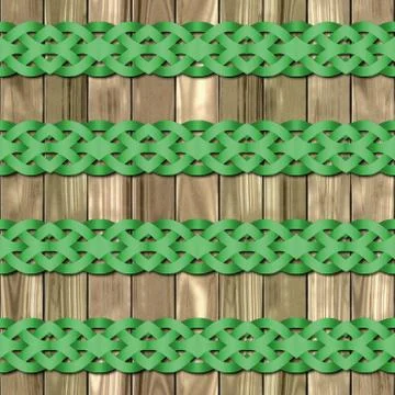 Celtic waves decoration generated seamless texture Stock Illustration