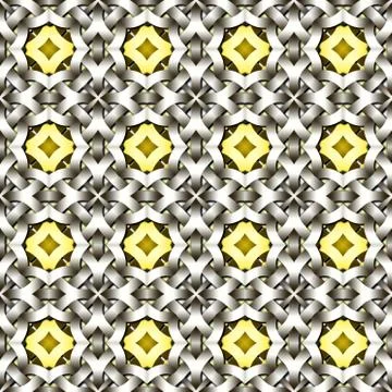 Celtic waves decoration generated seamless texture Stock Illustration