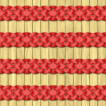Celtic waves decoration generated seamless texture Stock Illustration