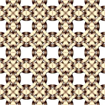 Celtic waves decoration generated seamless texture Stock Illustration