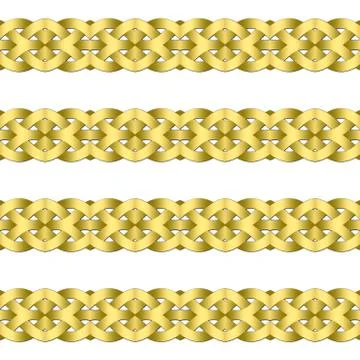Celtic waves decoration generated seamless texture Stock Illustration