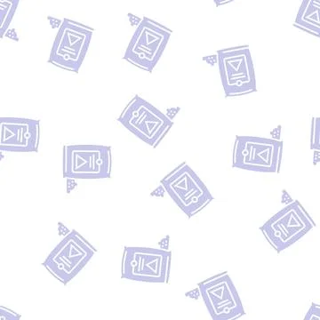 Cement bag glyph seamless pattern 스톡 일러스트