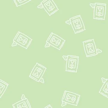 Cement bag line seamless pattern Illustrazione stock