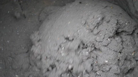 Cement being mixed, the building industry Video stock 221845233