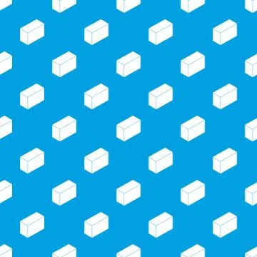 Cement block pattern vector seamless blue Illustrazione stock