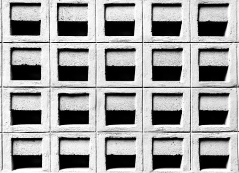 Cement block vent. Stock Photos