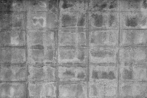 Cement block wall texture and background. Stock Photos