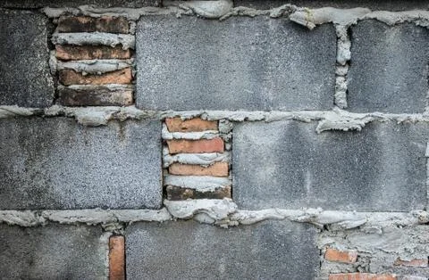 Cement block wall texture Stock Photos