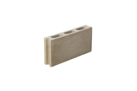 Cement brick isolated on white background for pattern Stock Photos