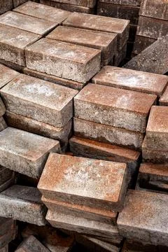 Cement brick texture background Stock Photos