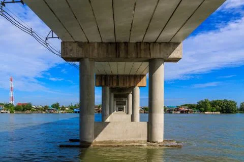 Cement bridges Stock Photos