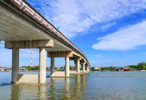 Cement bridges Stock Photos