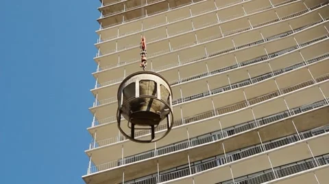 Cement bucket going up. Stock-Footage 8914469