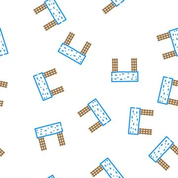 Cement for building house vector seamless pattern Ilustración de archivo