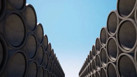 Cement circle. Abstract technology background. Concrete surface 4k Stock Footage 153585338