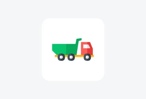 Cement, drum, fully editable vector fill icon Stock Illustration