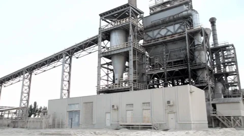 Cement factory Stock Footage 33828650