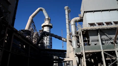 Cement factory Stock Footage 33828801