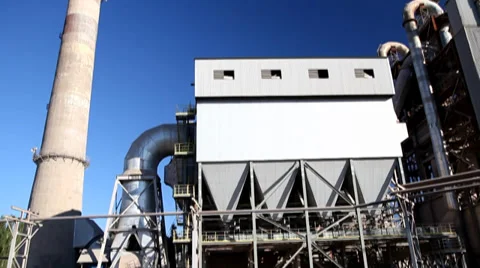 Cement factory Stock Footage 33828838