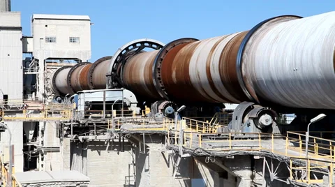 Cement factory Stock Footage 33829129