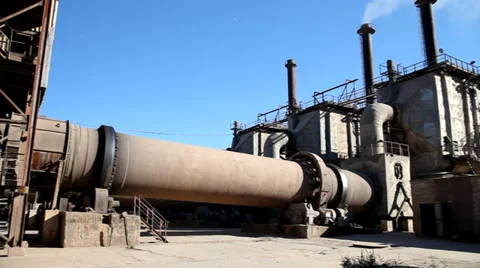 Cement factory Stock Footage 33829380