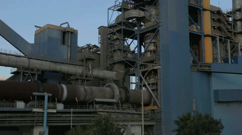 Cement factory Stock Footage 45595844